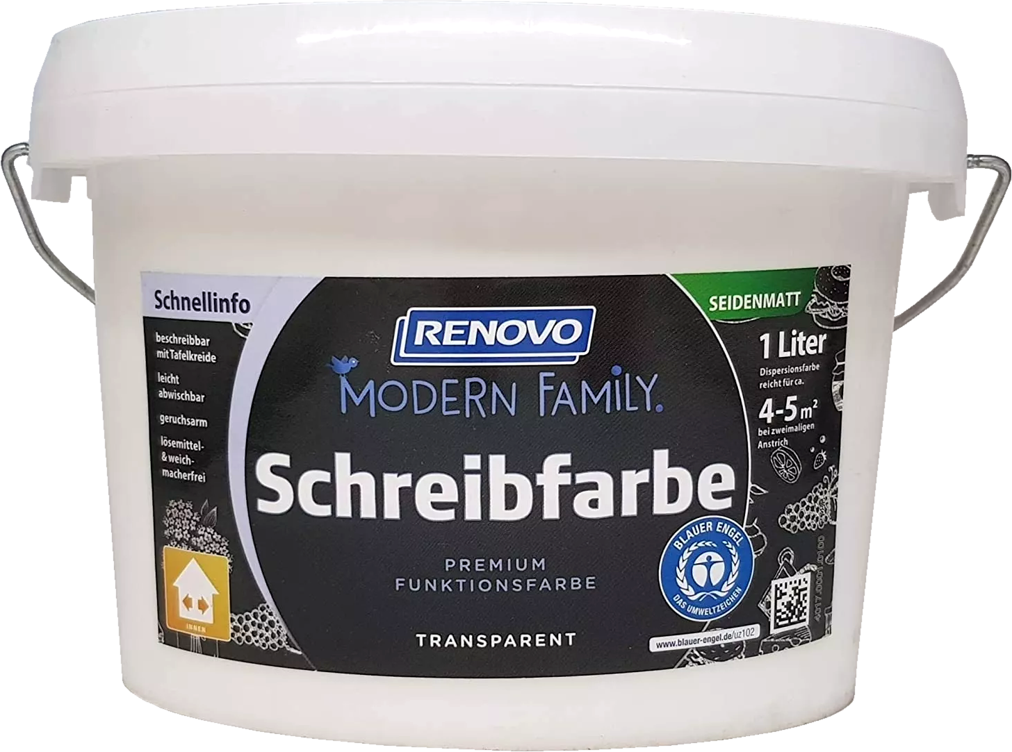 1L Renovo Schreibfarbe Modern Family, Farblos 1L Renovo Schreibfarbe Modern Family, Farblos