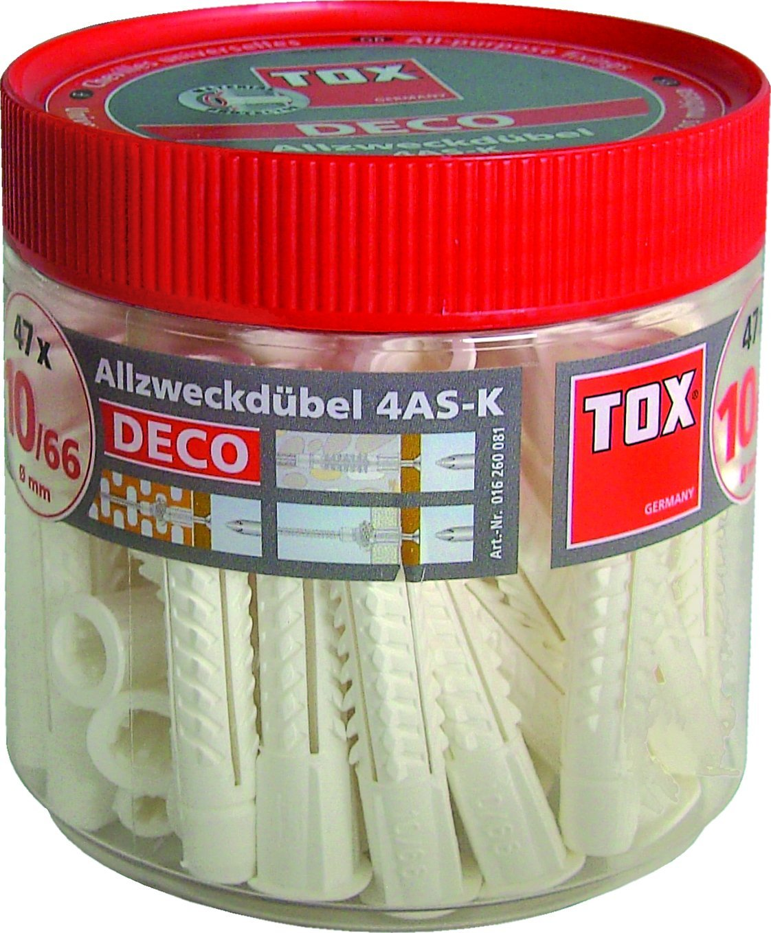Allzweckdübel 4 AS K 10/66 ( 47 Stück) Allzweckdübel 4 AS K 10/66 ( 47 Stück)
