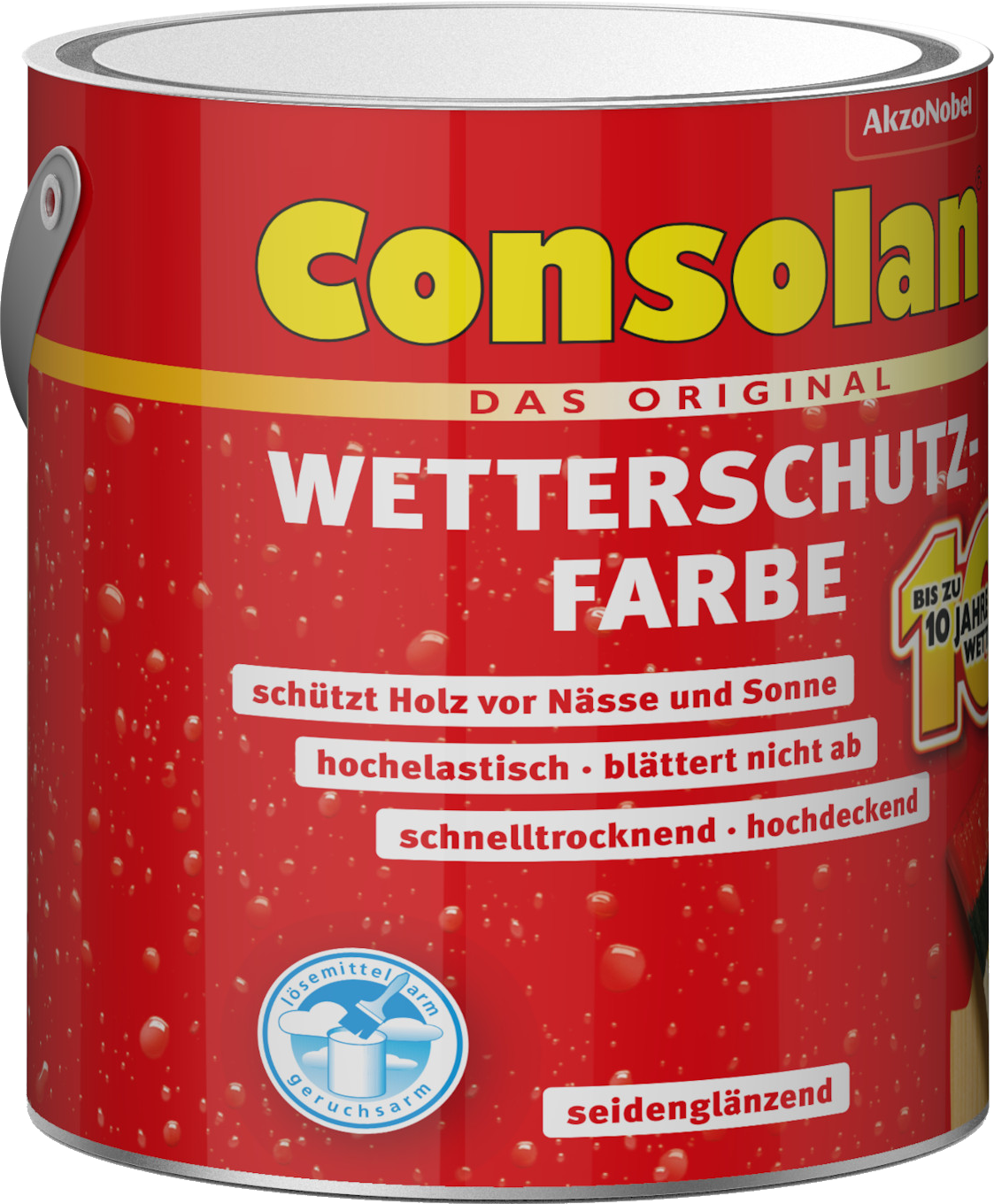 2,5L Consolan Wetterschutzfarbe Braun (208)