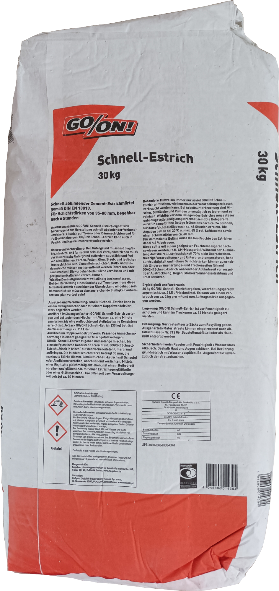 30kg GO/ON Schnellestrich 30kg GO/ON Schnellestrich