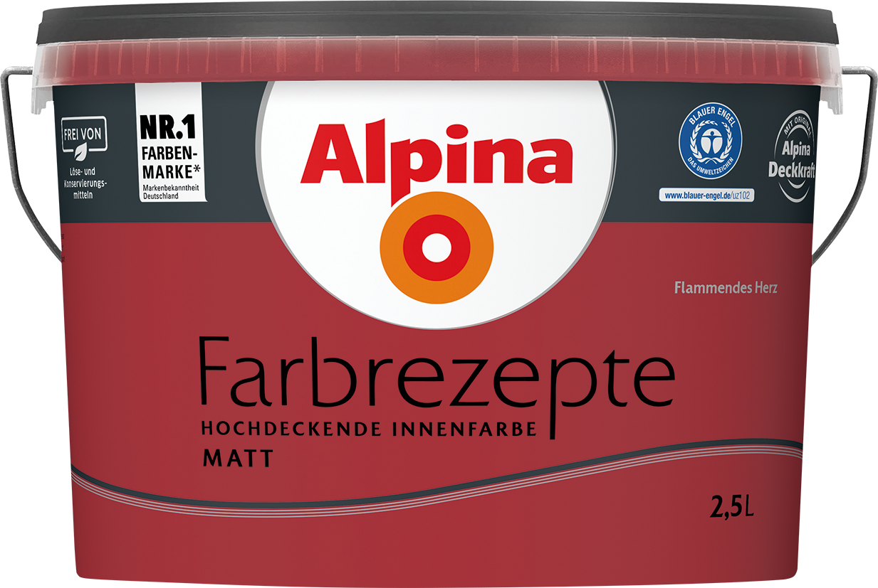 2,5L ALPINA Farbrezepte Flammendes Herz, Matt 2,5L ALPINA Farbrezepte Flammendes Herz, Matt