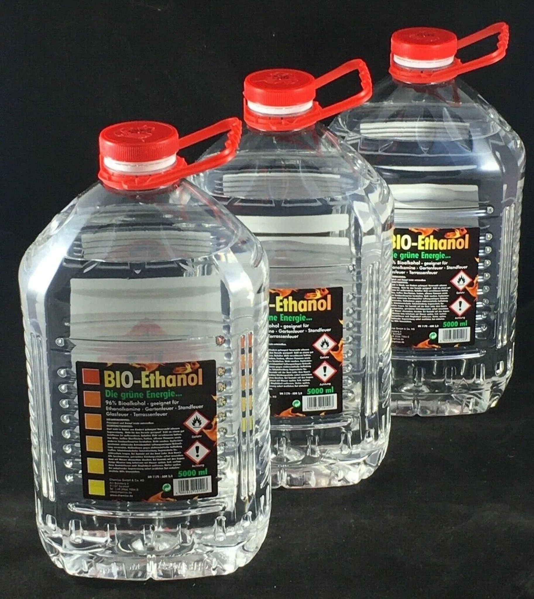 3x 5L Bio-Ethanol 96% Die grüne Energie mit Bitrex 3x 5L Bio-Ethanol 96% Die grüne Energie mit Bitrex