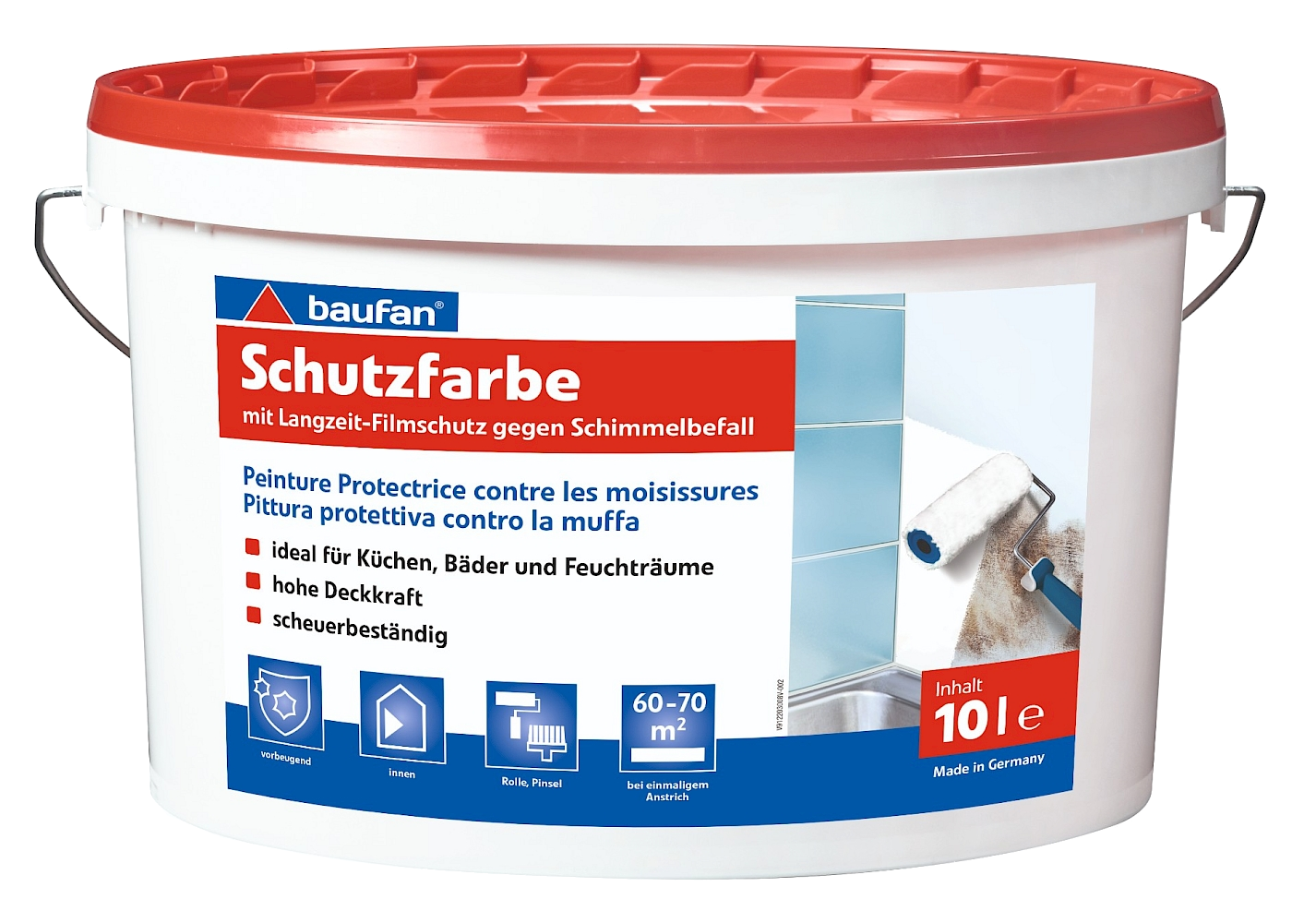 10L BAUFAN Schutzfarbe (ehem. Anti-Schimmelfarbe) 10L BAUFAN Anti-Schimmelfarbe