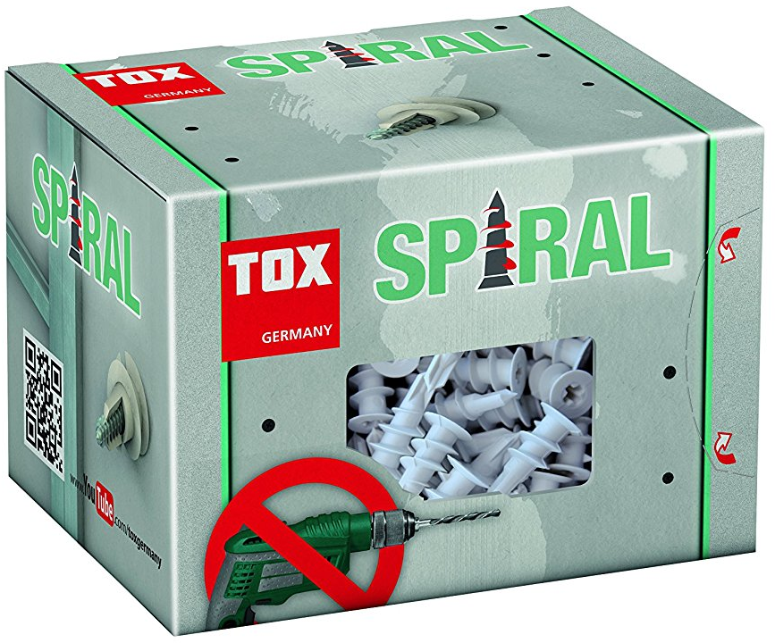 TOX Gipskartondübel Spiral 32 mm, 50 Stück TOX Gipskartondübel Spiral 32 mm, 50 Stück