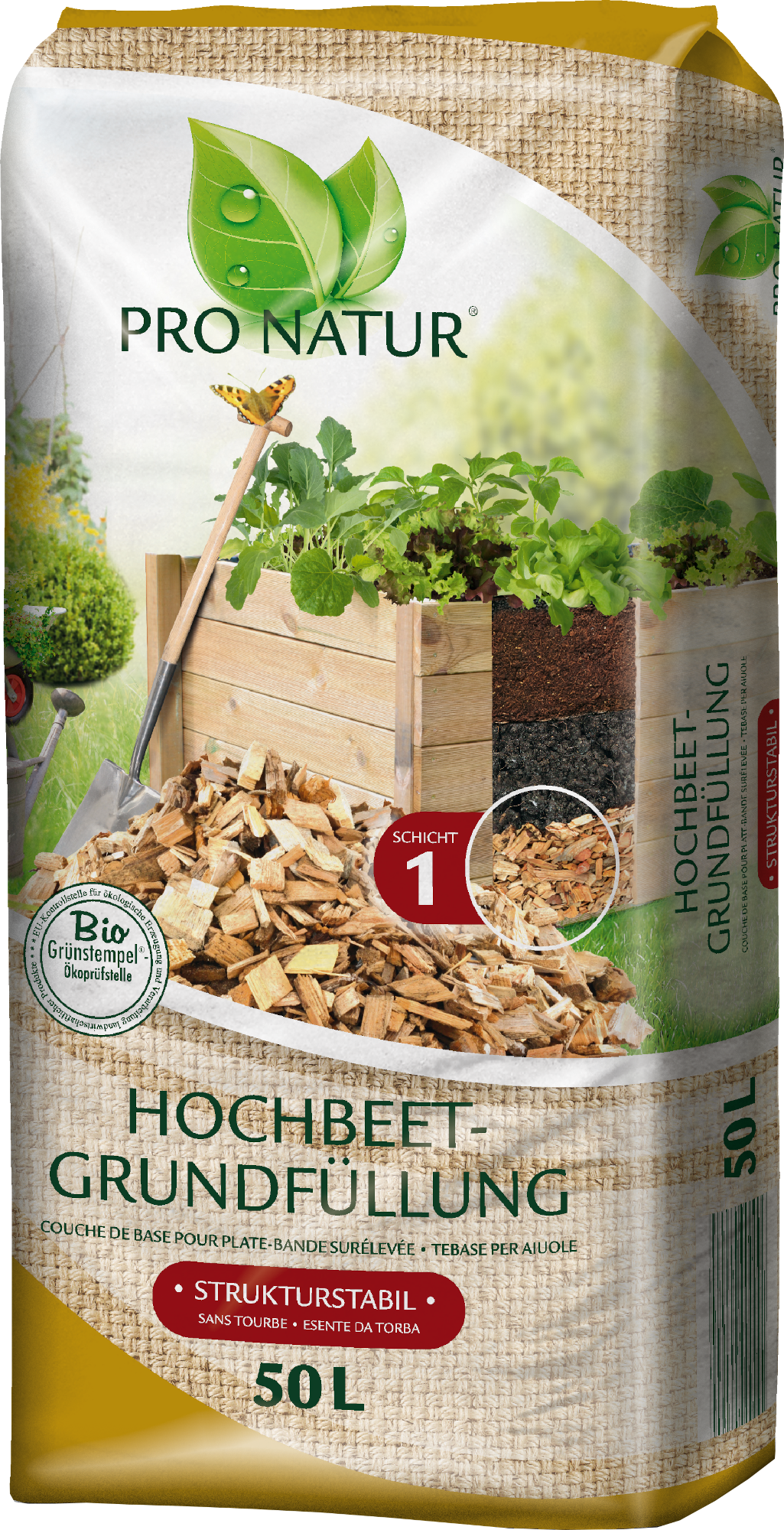50L Pro Natur Hochbeet-Grundfüllung 50L Pro Natur Hochbeet-Grundfüllung