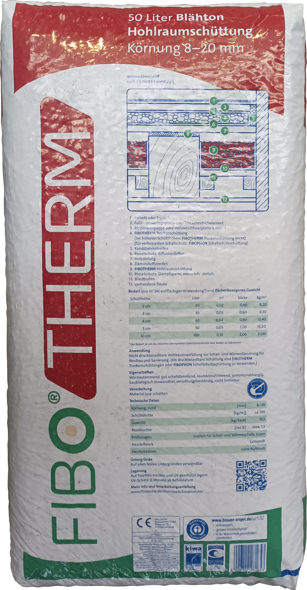 50L FiboTherm 8-20 mm Hohlraumschüttung 50L FiboTherm 8-20 mm Hohlraumschüttung