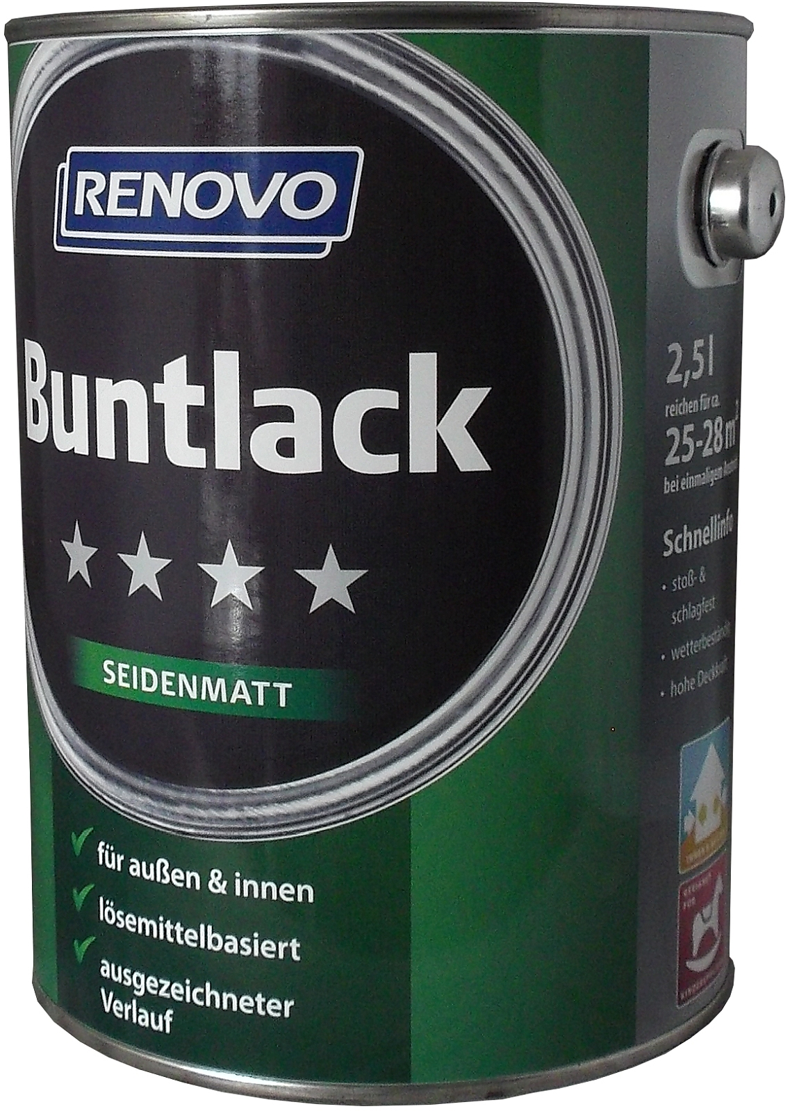 2,5L Renovo Seidenmattlack lichtgrau Nr.7035