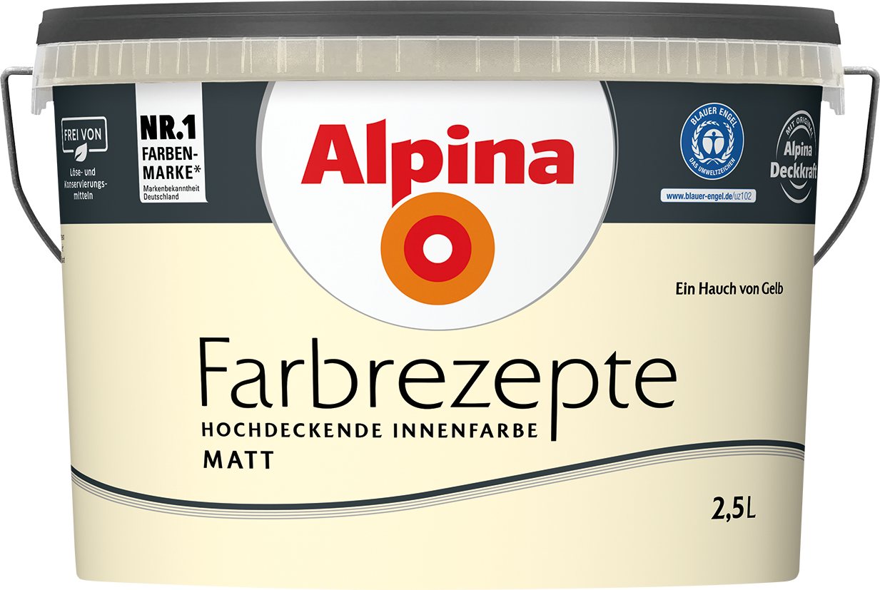 2,5L ALPINA Farbrezepte Ein Hauch von Gelb, Matt 2,5L ALPINA Farbrezepte Ein Hauch von Gelb, Matt