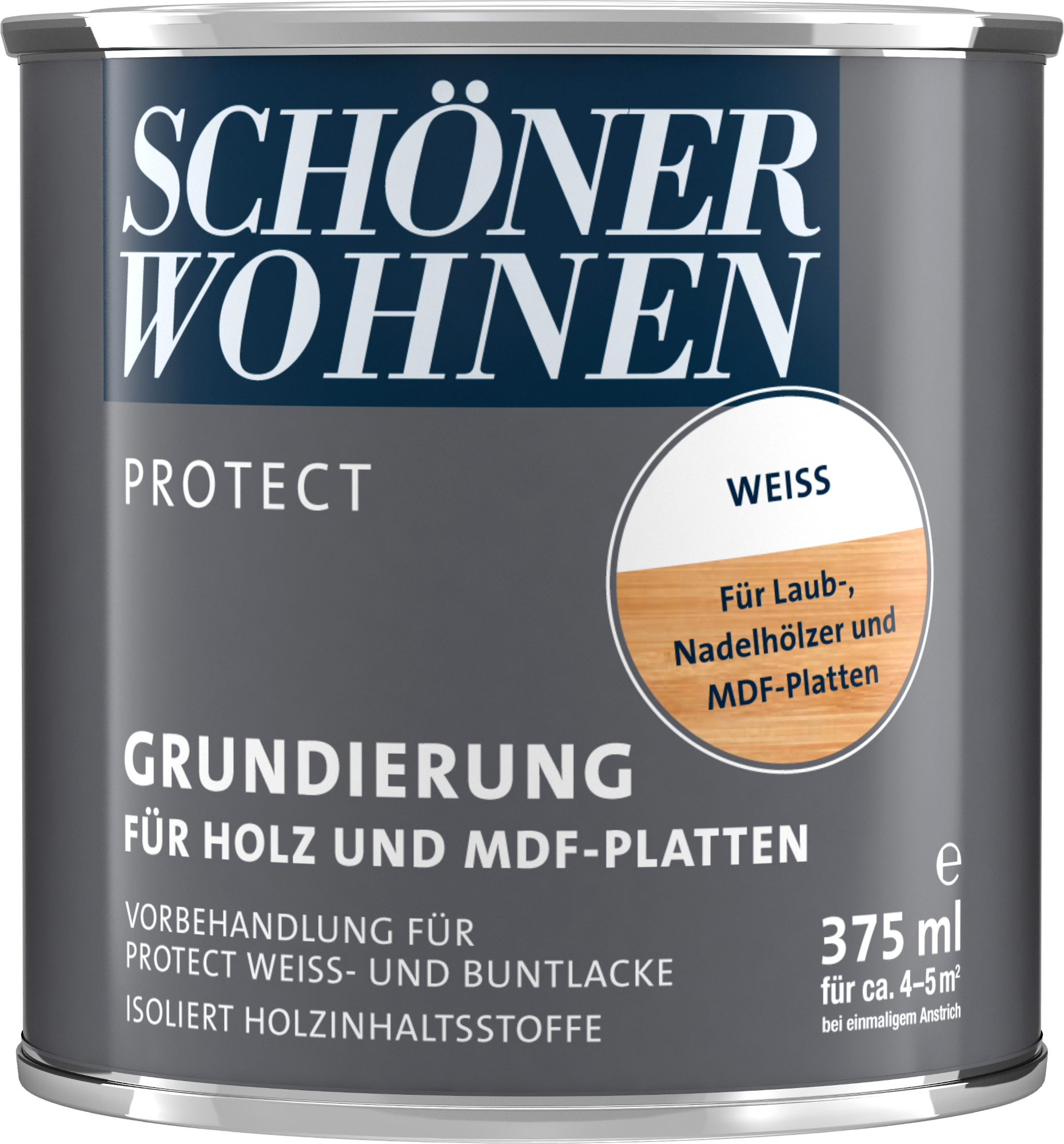 375ml Schöner Wohnen Protect Grundierung für Holz und MDF-Platten weiss 375ml Schöner Wohnen Protect Grundierung für Holz und MDF-Platten weiss