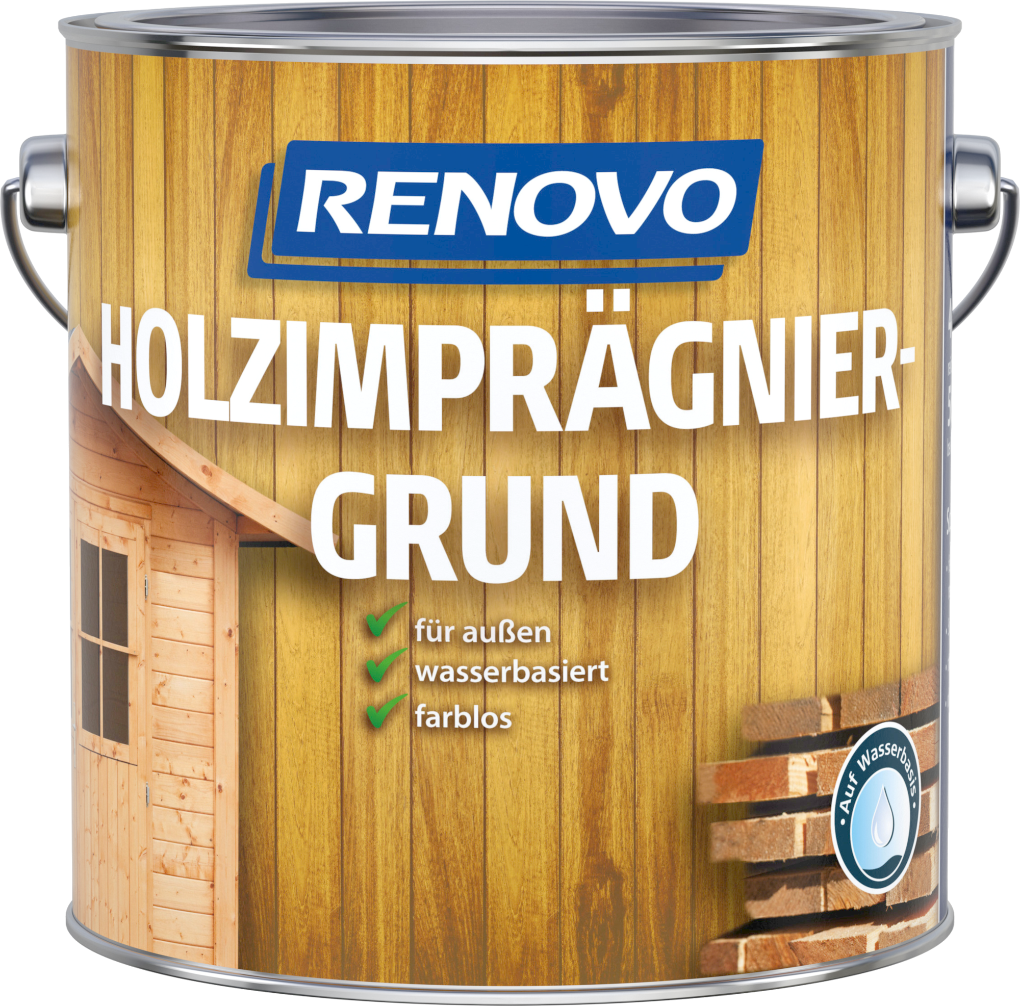 4L Renovo Holzimprägniergrund für außen, wasserbasiert, farblos