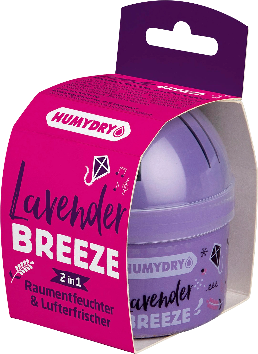 HUMYDRY Raumentfeuchter Mini 75g Lavender Breeze, für Räume bis 4 m², 75 l HUMYDRY Raumentfeuchter Mini 75g Lavender Breeze, für Räume bis 4 m², 75 l