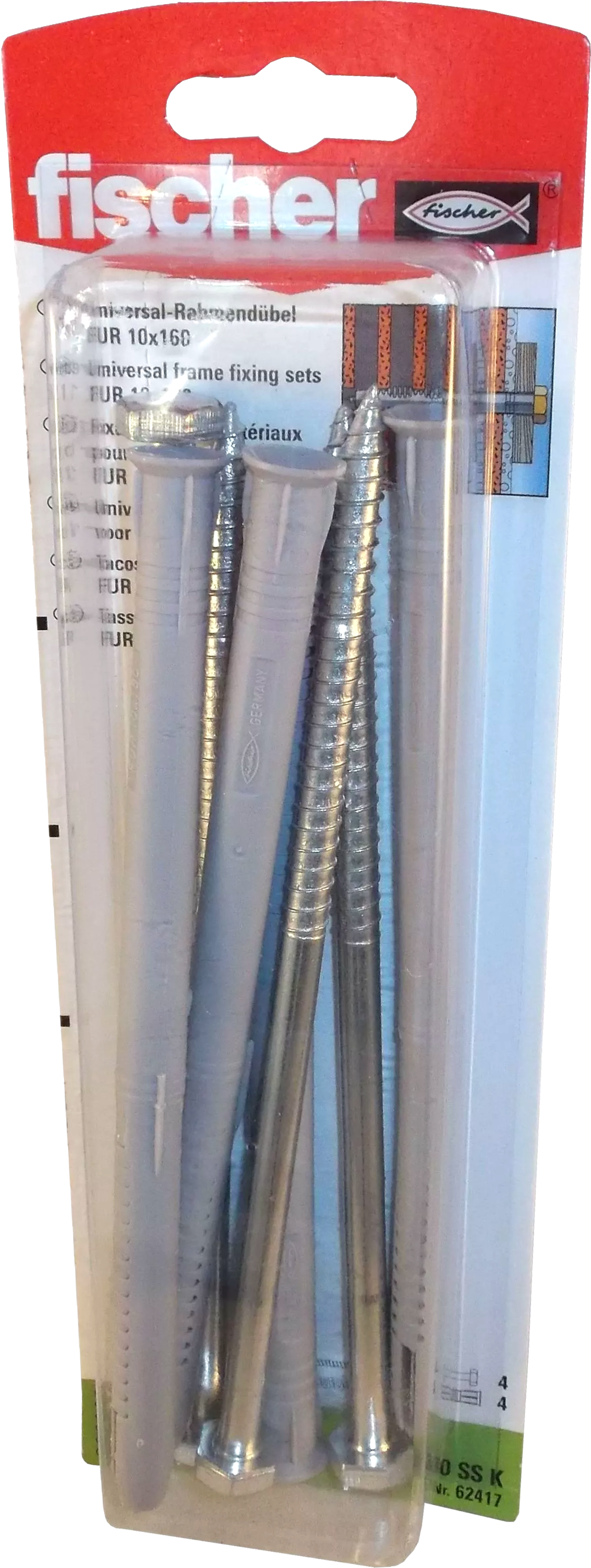 Fischer Universalrahmendübel FUR 10X160 SS K Fischer Universalrahmendübel FUR 10X160 SS K