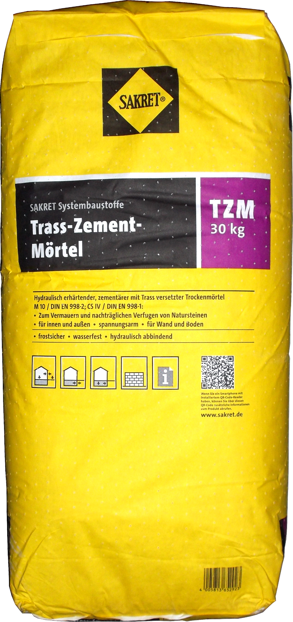 30kg Sakret Trass-Naturstein-Mörtel TZM 30kg Sakret Trass-Naturstein-Mörtel TZM