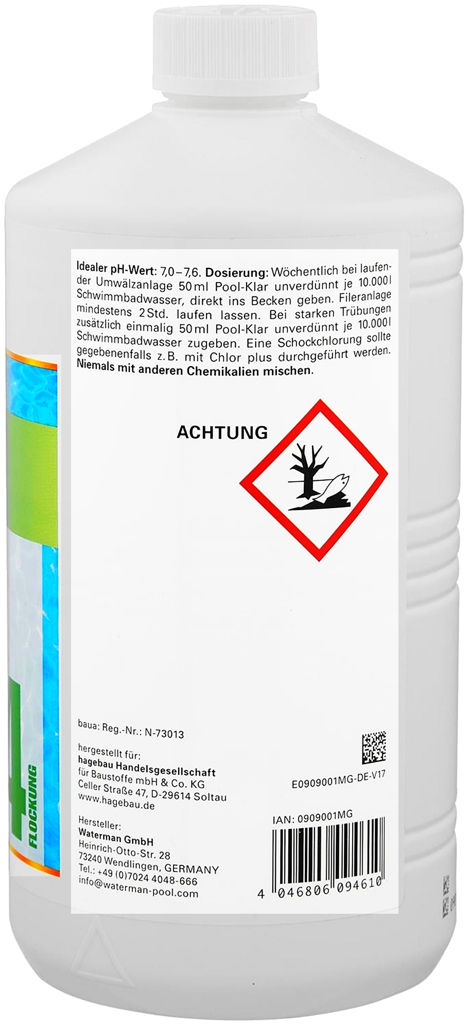 1L Mr.Gardener Pool Klar Flockungsmittel 1L Mr.Gardener Pool Klar Flockungsmittel