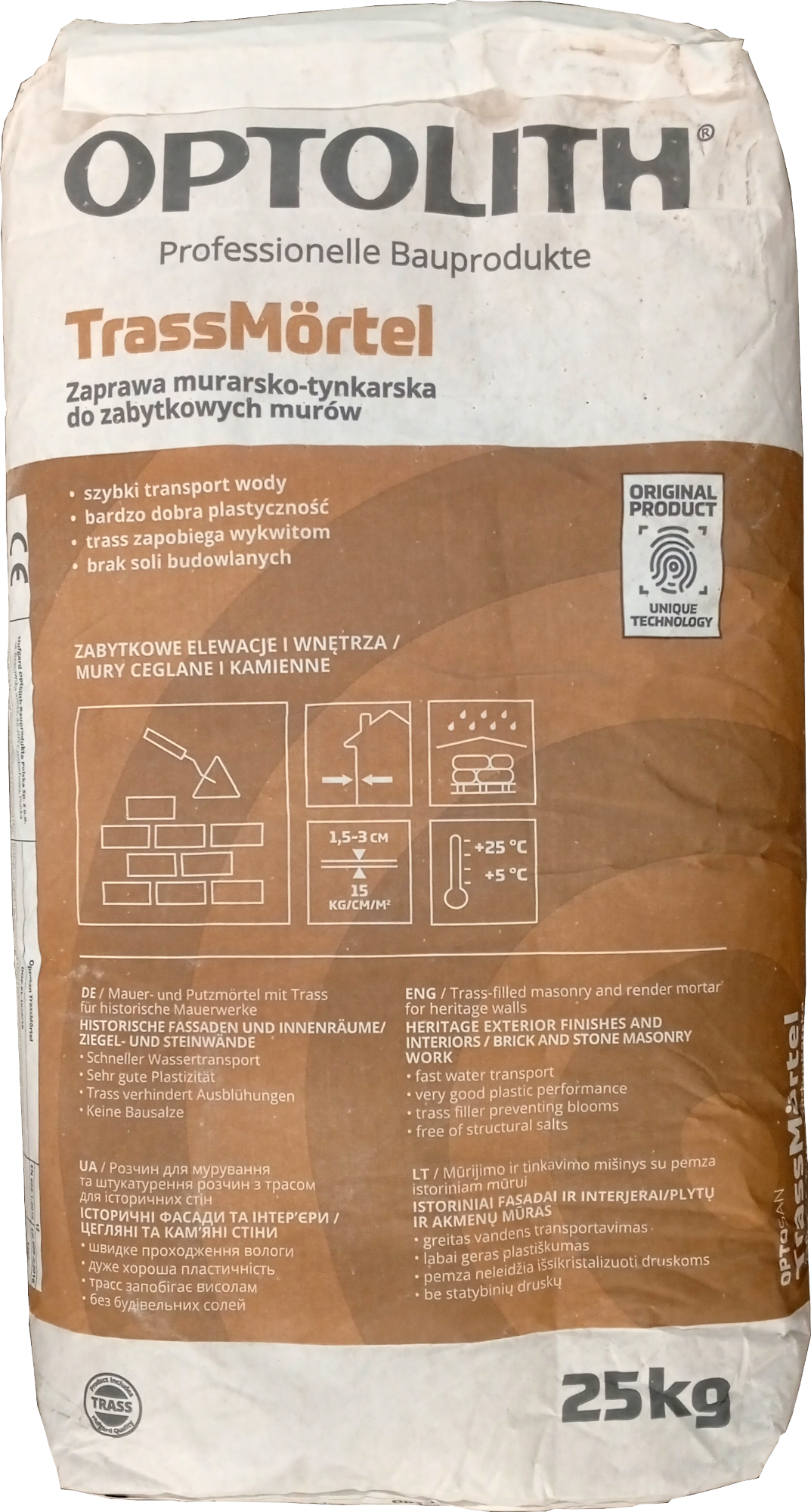 25kg Optolith Trassmörtel 25kg Optolith Trassmörtel