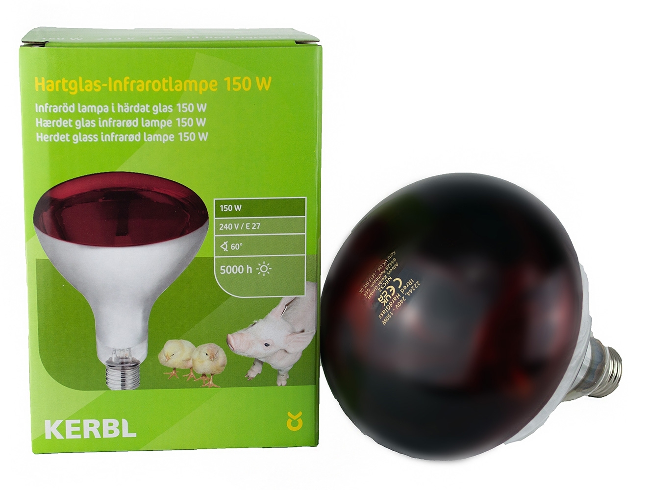 150 Watt Hartglas- Infrarotstrahler Euro Farm 150 Watt Hartglas- Infrarotstrahler Euro Farm