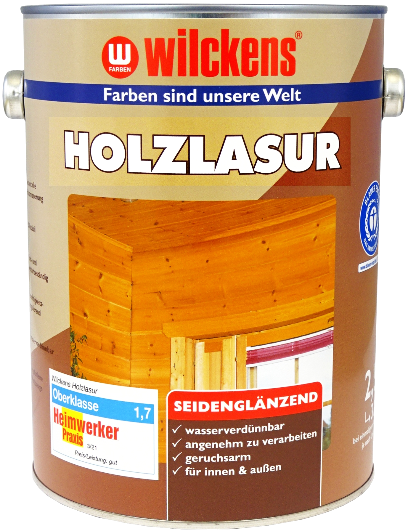 2,5Liter WILCKENS Holzlasur LF mahagoni