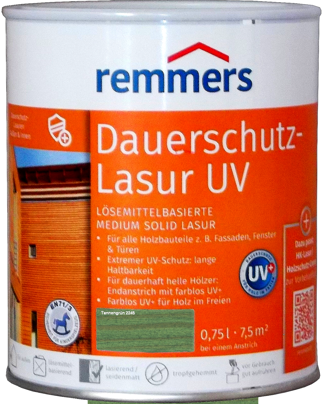 750ml Remmers Dauerschutz-Lasur UV Tannengrün 750ml Remmers Dauerschutz-Lasur UV Tannengrün