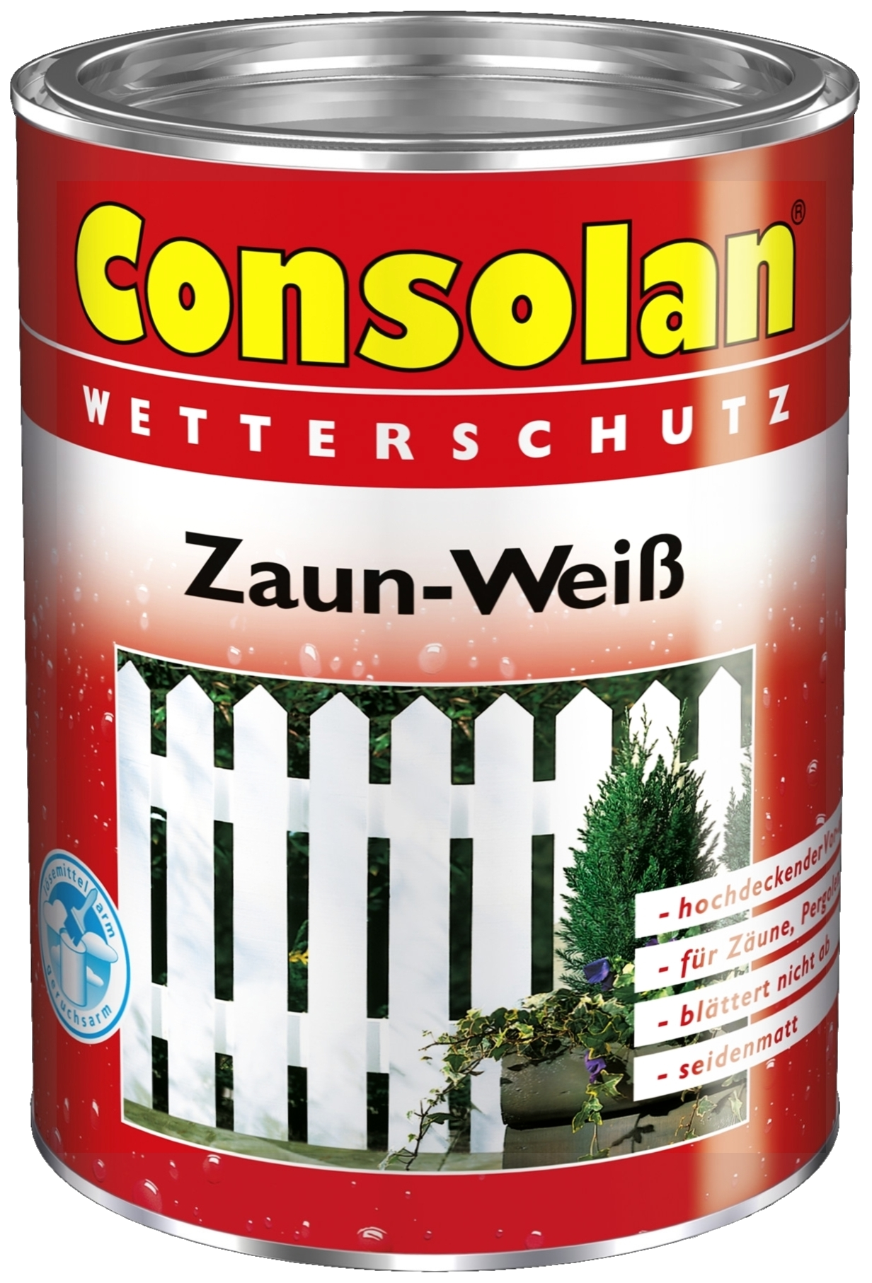 2,5 Liter Consolan Zaunweiss 2,5 Liter Consolan Zaunweiss