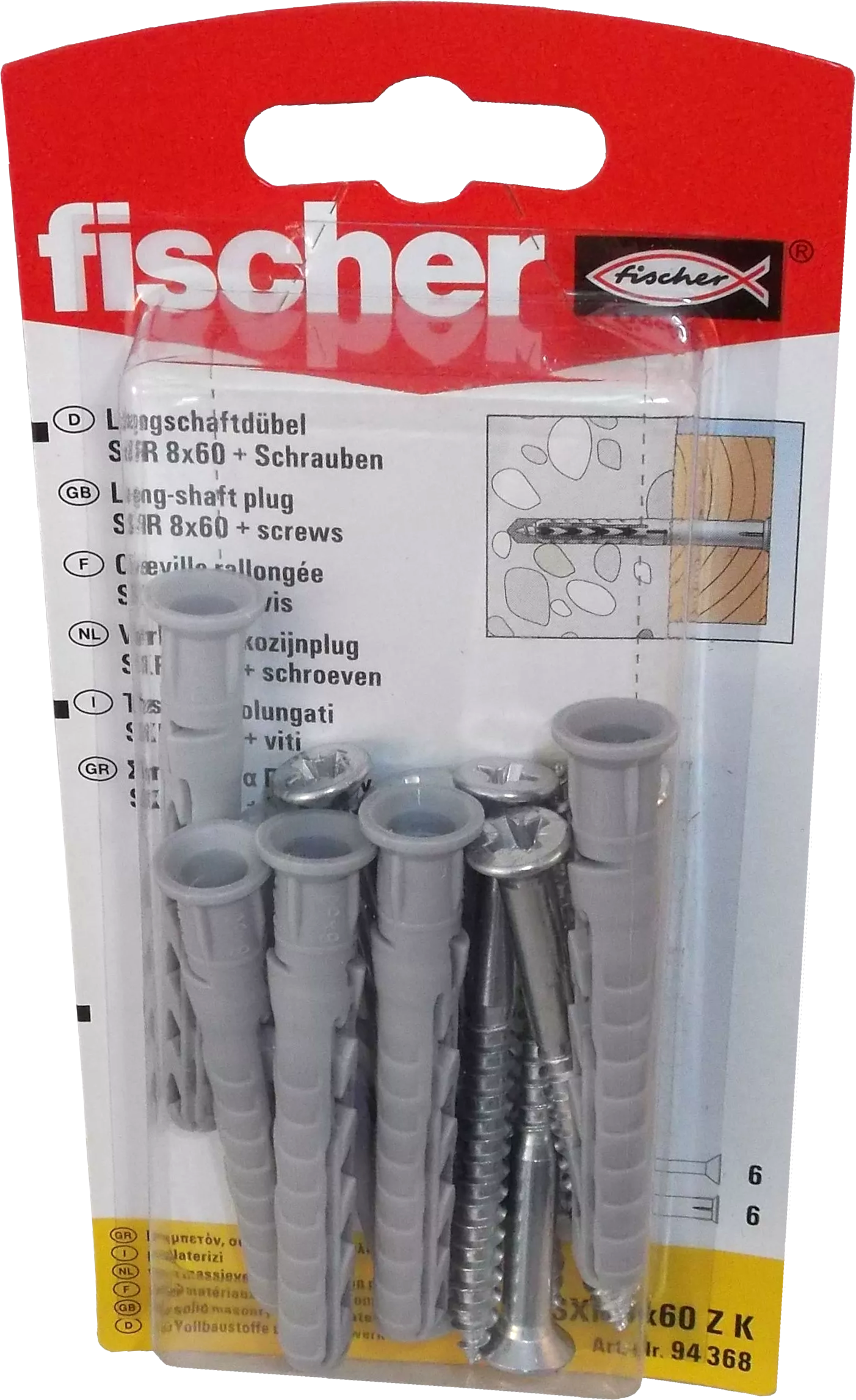 Fischer Langschaftdübel SXR 8x60 ZK Fischer Langschaftdübel SXR 8x60 ZK