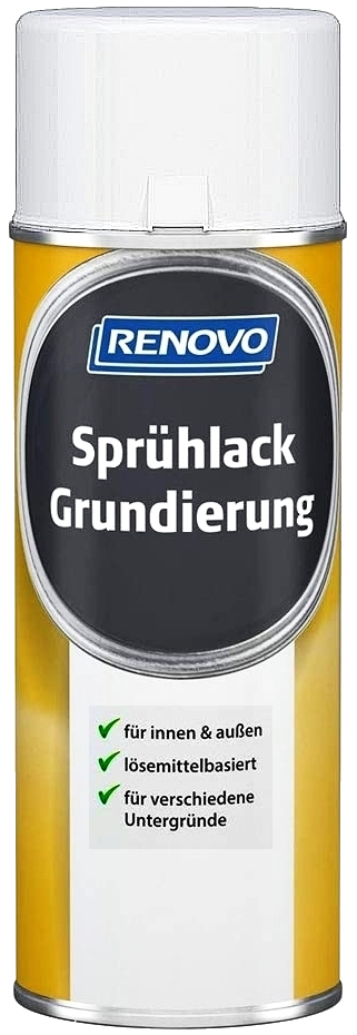 400ml Renovo Sprühlack Grundierung Weiss 400ml Renovo Sprühlack Grundierung Weiss