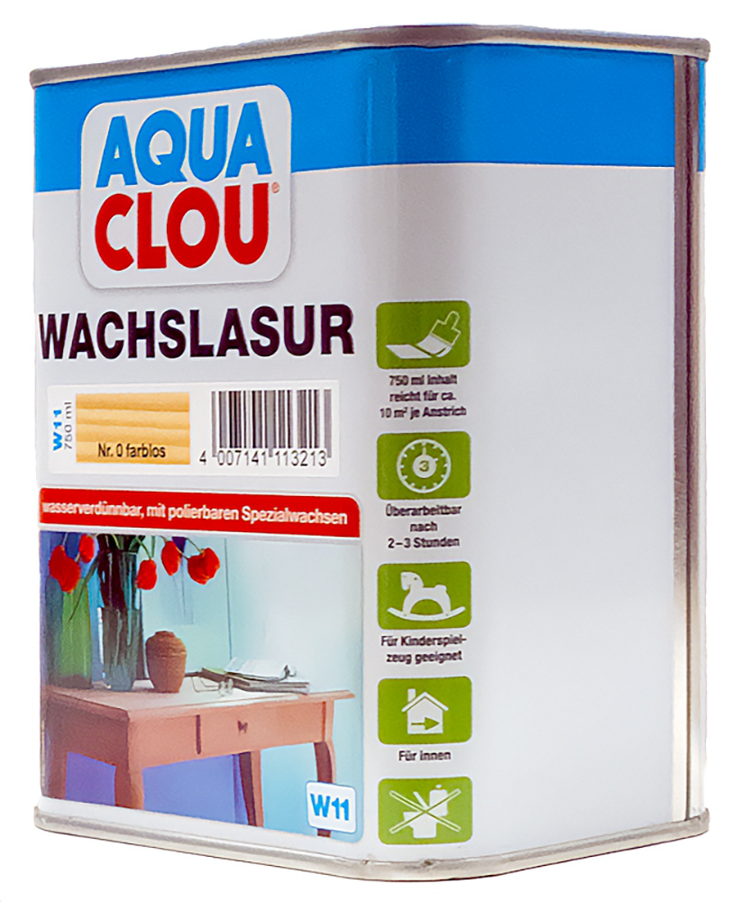 750ml Clou W11 Wachslasur farblos 750ml Clou W11 Wachslasur farblos