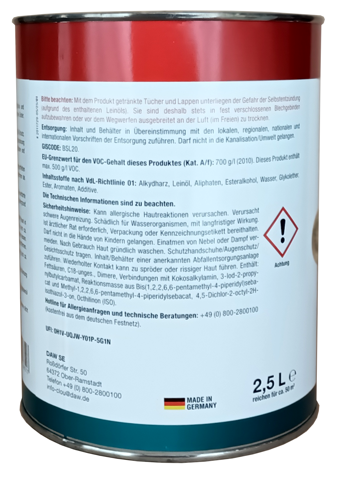 2,5L Clou Bangkirai- + Douglasien-Öl farblos 2,5L Clou Bangkirai- + Douglasien-Öl farblos
