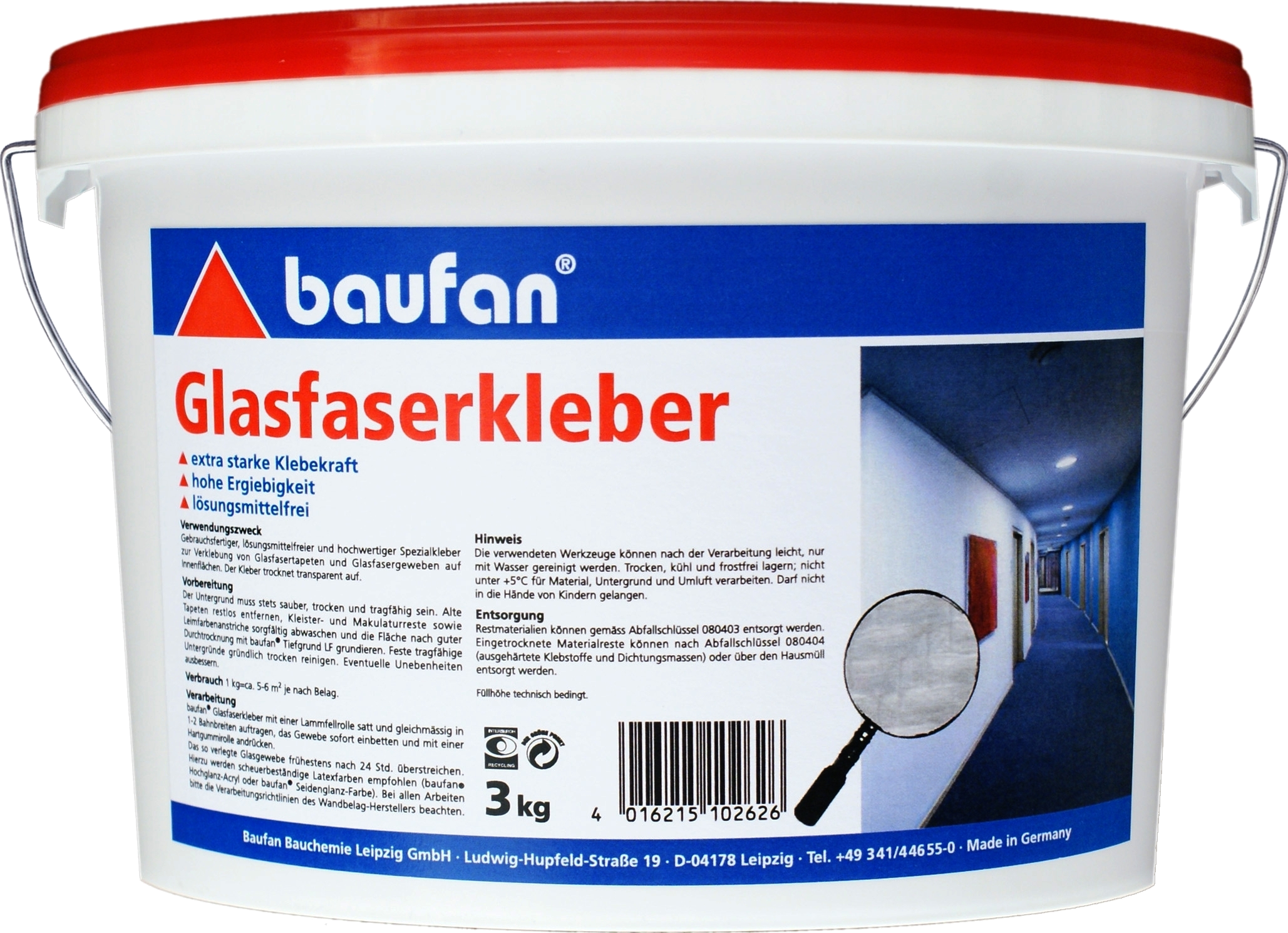 3 Kilogramm BAUFAN Glasfaserkleber 3 Kilogramm BAUFAN Glasfaserkleber