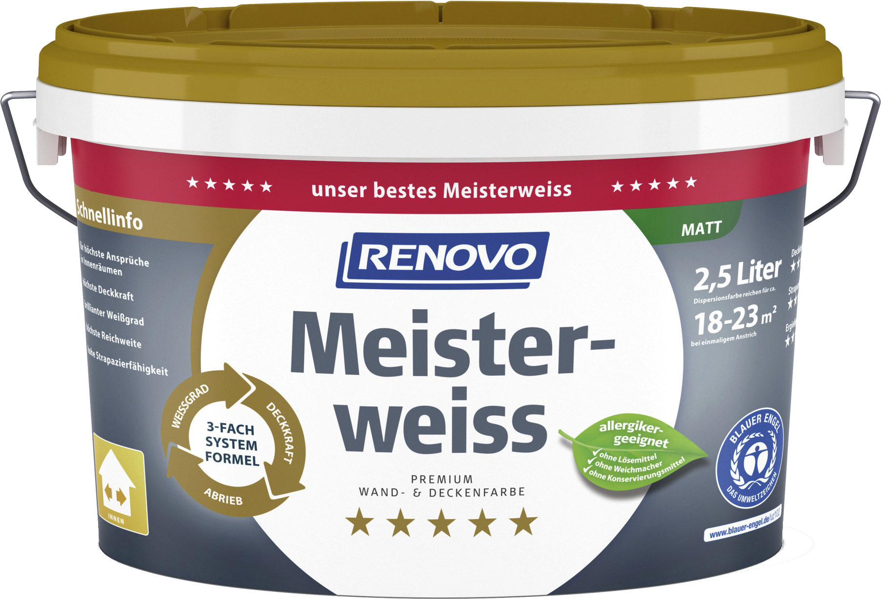2,5Liter Renovo Meisterweiss weiß 2,5Liter Renovo Meisterweiss weiß