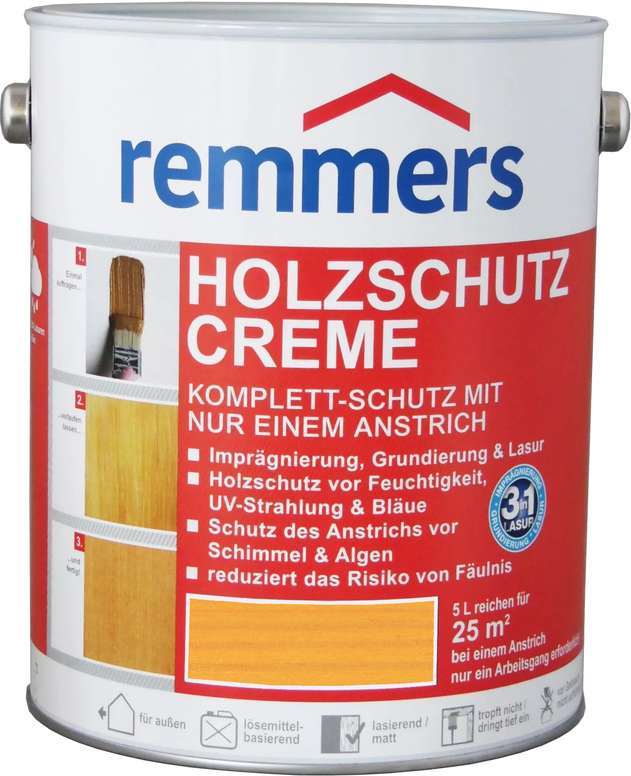 5L Remmers Holzschutz Creme Kiefer 5L Remmers Holzschutz Creme Kiefer