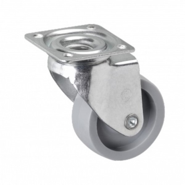 Möbellenkrolle Ø 45 mm, hart, verzinkt Möbellenkrolle Ø 45 mm, hart, verzinkt