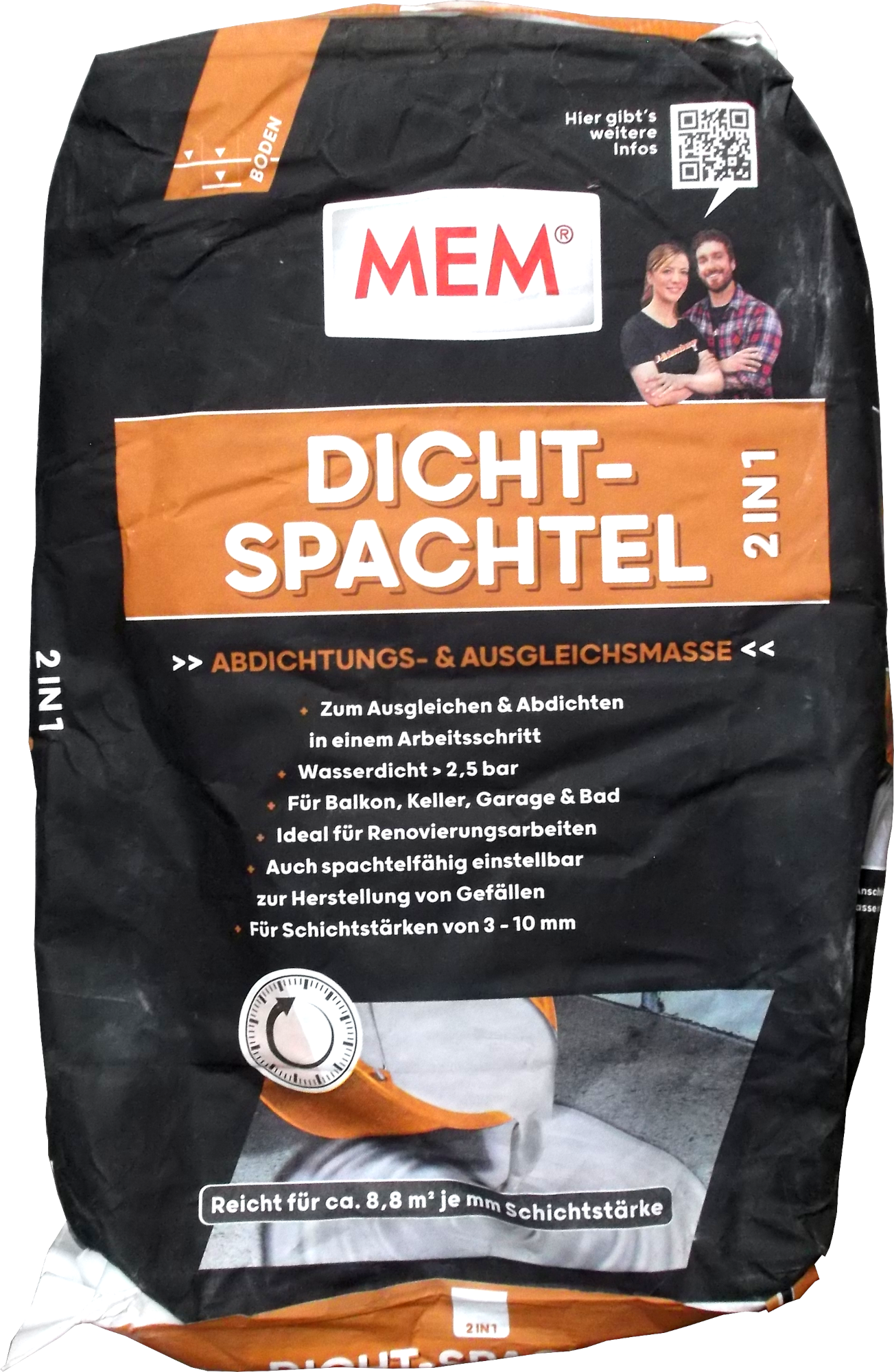15kg MEM Dicht-Spachtel 2in1 15kg MEM Dicht-Spachtel 2in1