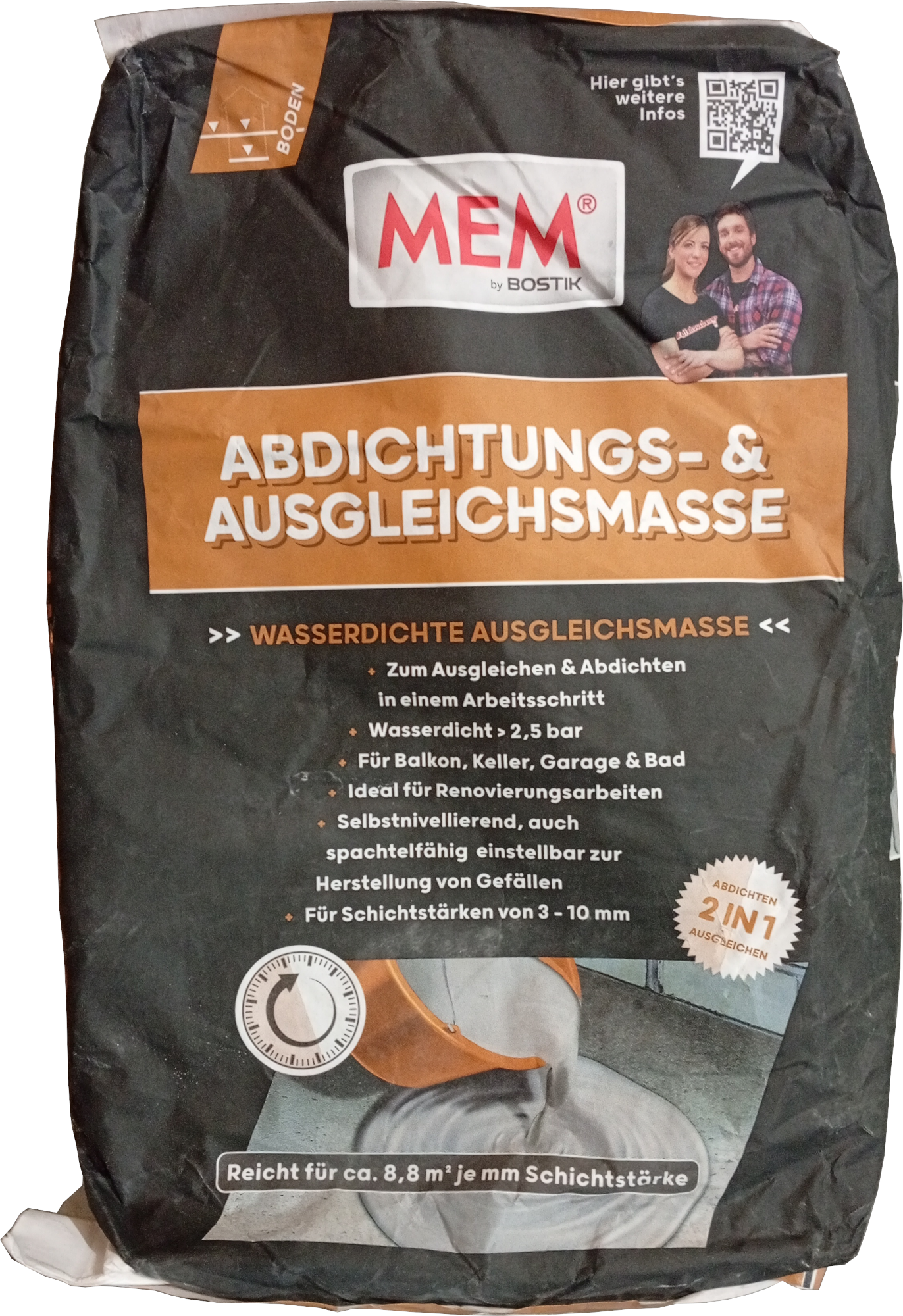 15kg MEM Dicht-Spachtel 2in1