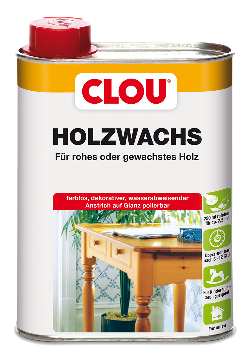 250ml Clou Holzwachs W1 farblos 250ml Clou Holzwachs W1 farblos