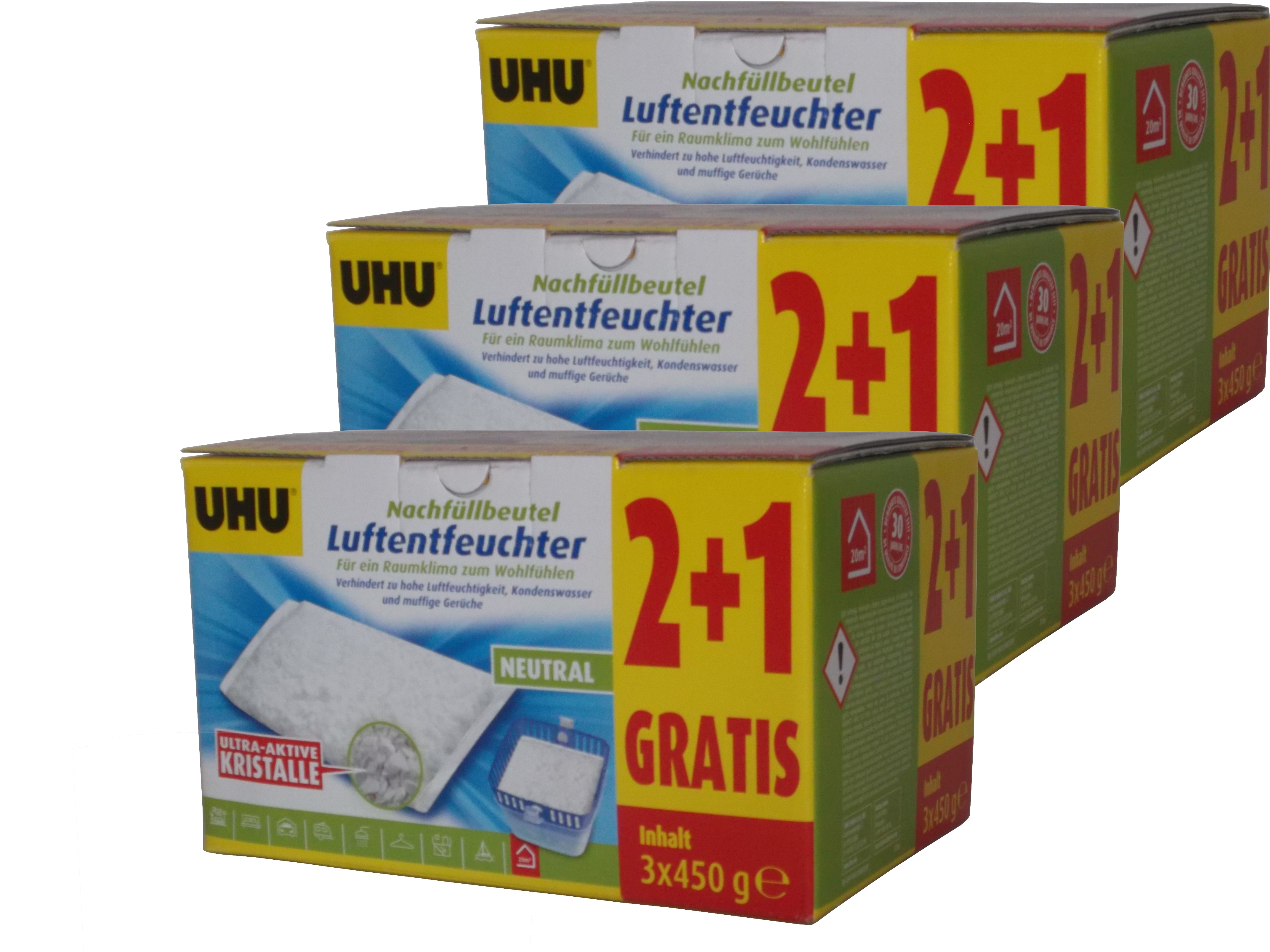 9x450g UHU Luftentfeuchter Nachfüllbeutel 9x450g UHU Luftentfeuchter Nachfüllbeutel