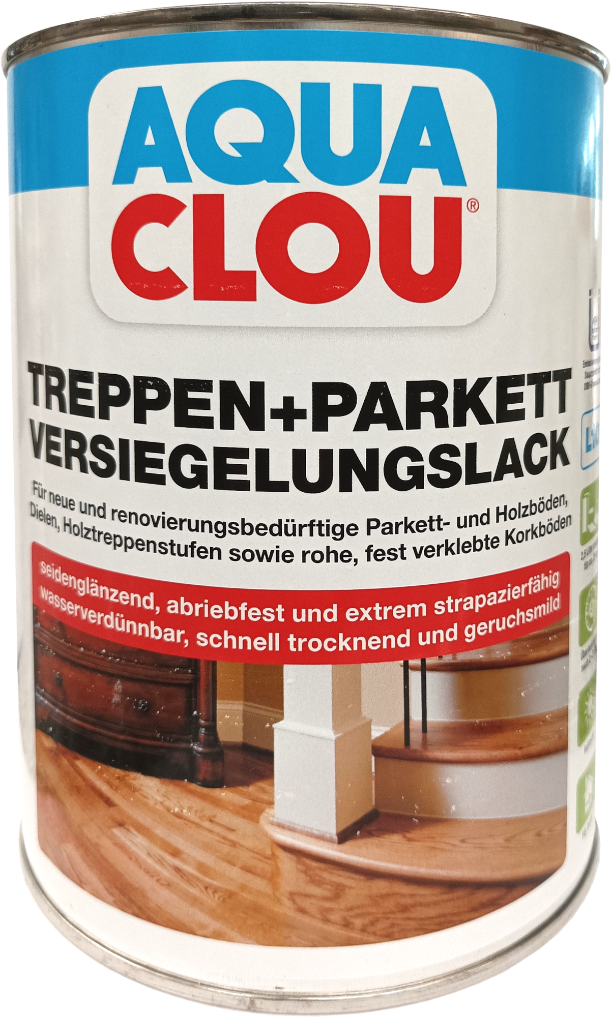 2,5L Clou Treppen- und Parkettversiegelungslack 2,5L Clou Treppen- und Parkettversiegelungslack