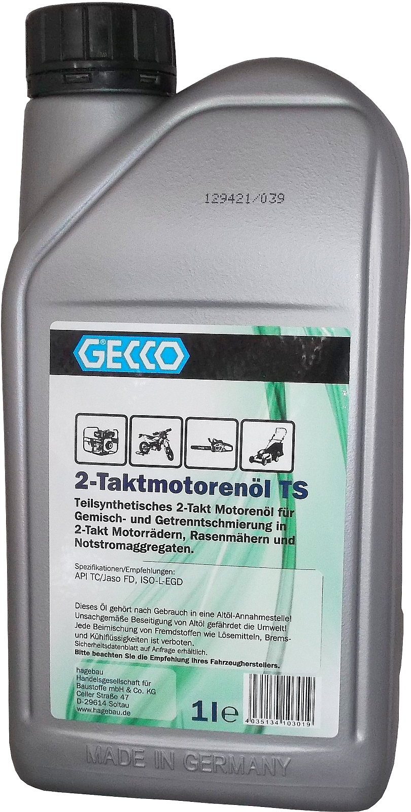 1l Gecco Zweitaktöl TS Mischöl 1l Gecco Zweitaktöl TS Mischöl