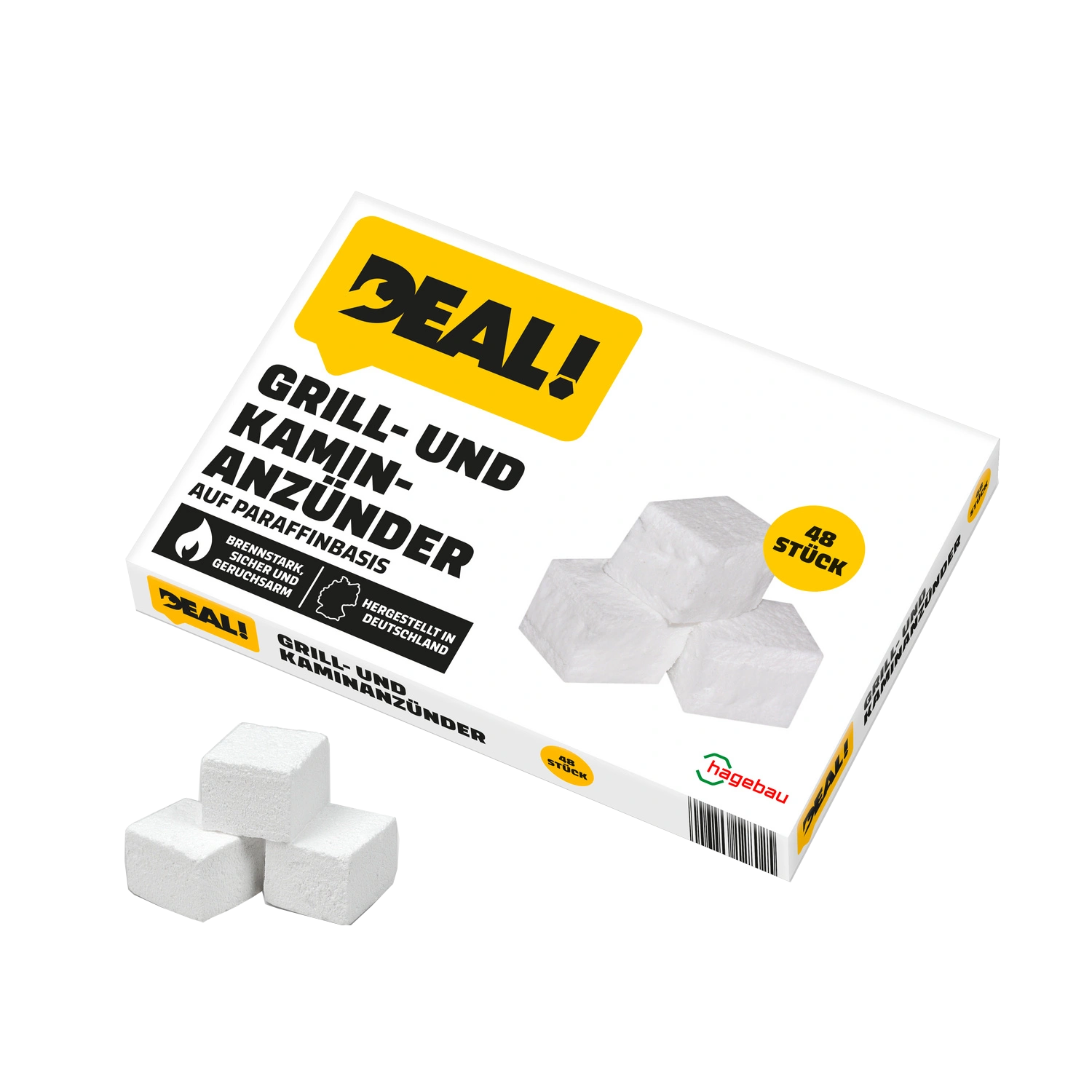 DEAL! Grill- & Kaminanzünder, 48 Würfel, Paraffin Grill- & Kaminanzünder, 48 Würfel, Paraffin