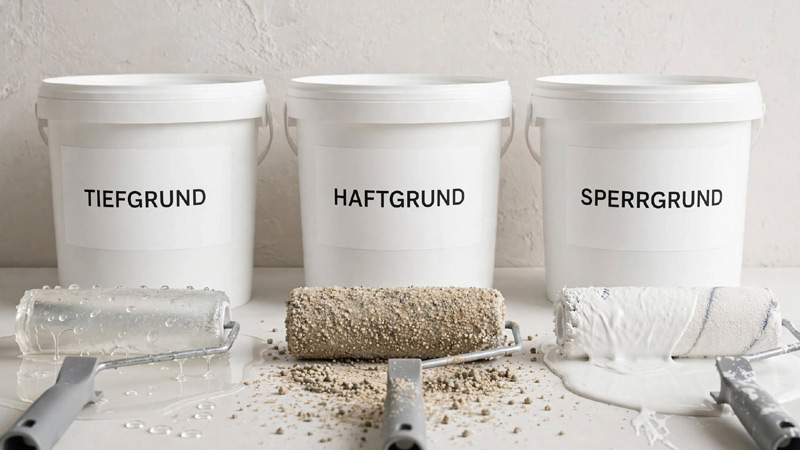 Tiefgrund, Haftgrund, Sperrgrund: Unterschied erklärt