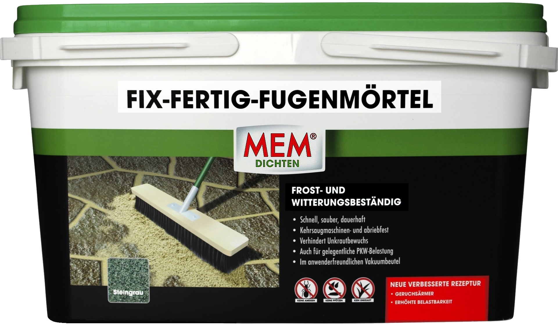 25kg MEM Fix-Fertig-Fugenmörtel steingrau 25kg MEM Fix-Fertig-Fugenmörtel steingrau
