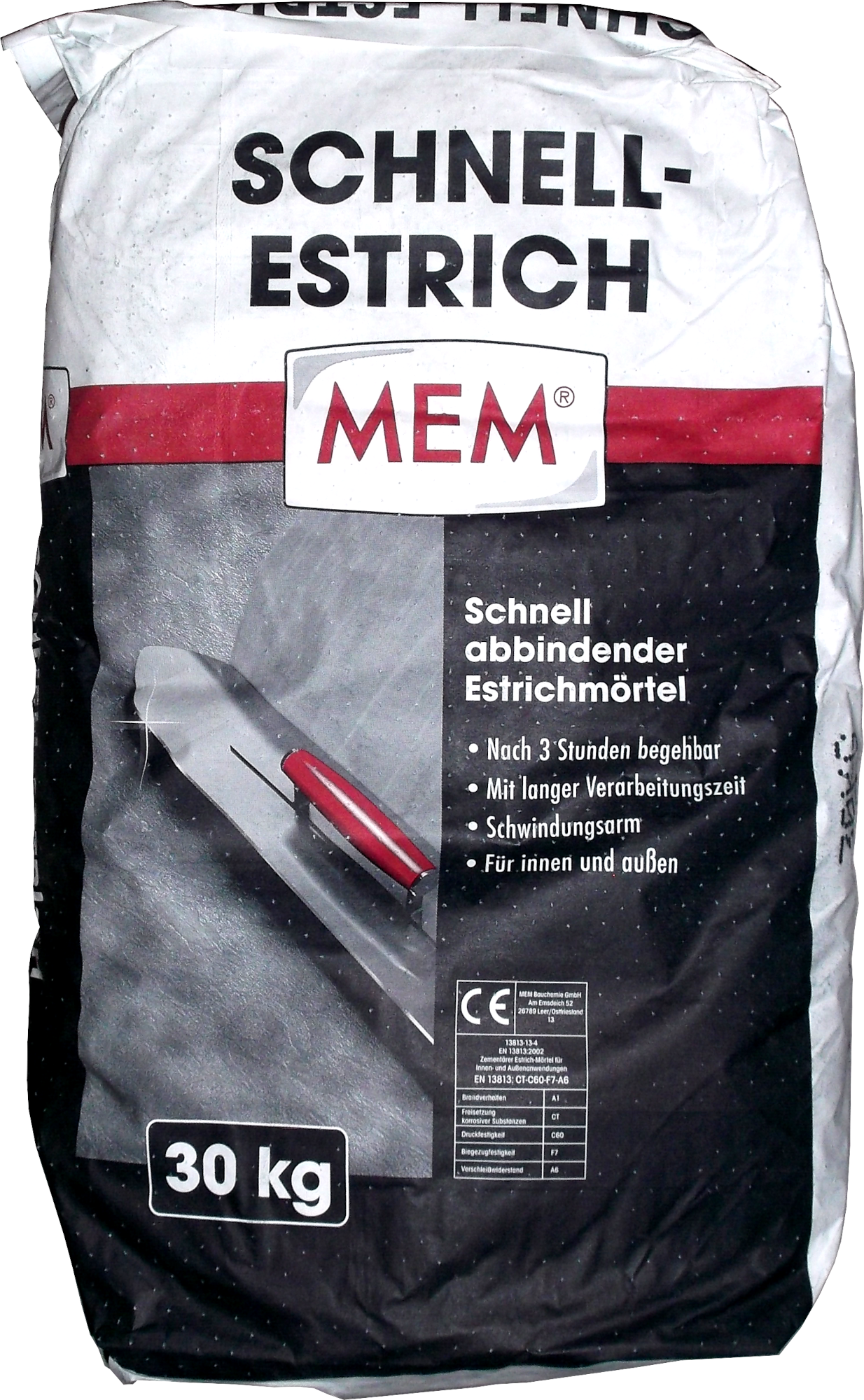 30Kg MEM Schnell-Estrich Heizestrich 30Kg MEM Schnell-Estrich Heizestrich