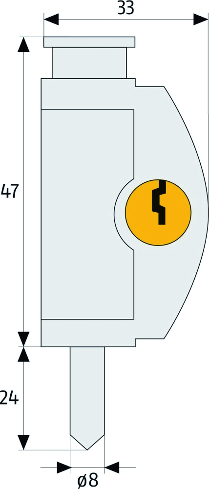 ABUS Fenster-Zusatzsicherung FTR42 weiss