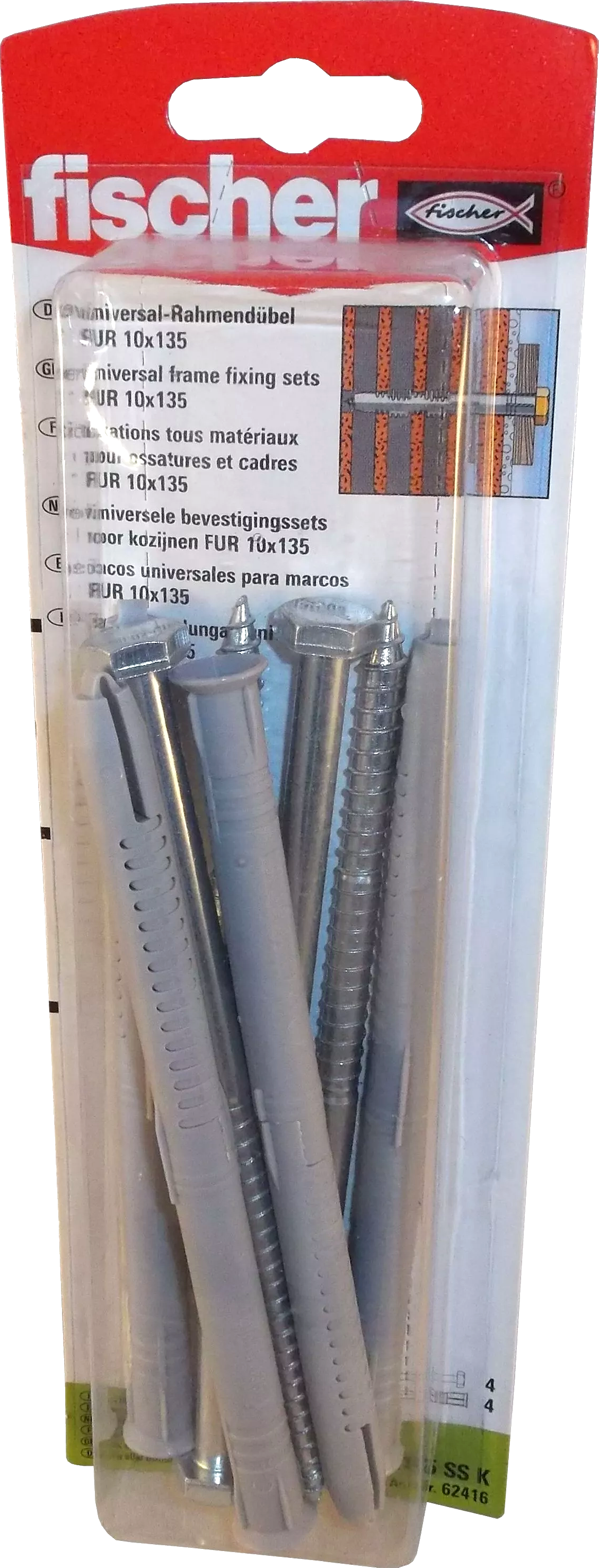 Fischer Universalrahmendübel FUR 10X135 SS K Fischer Universalrahmendübel FUR 10X135 SS K