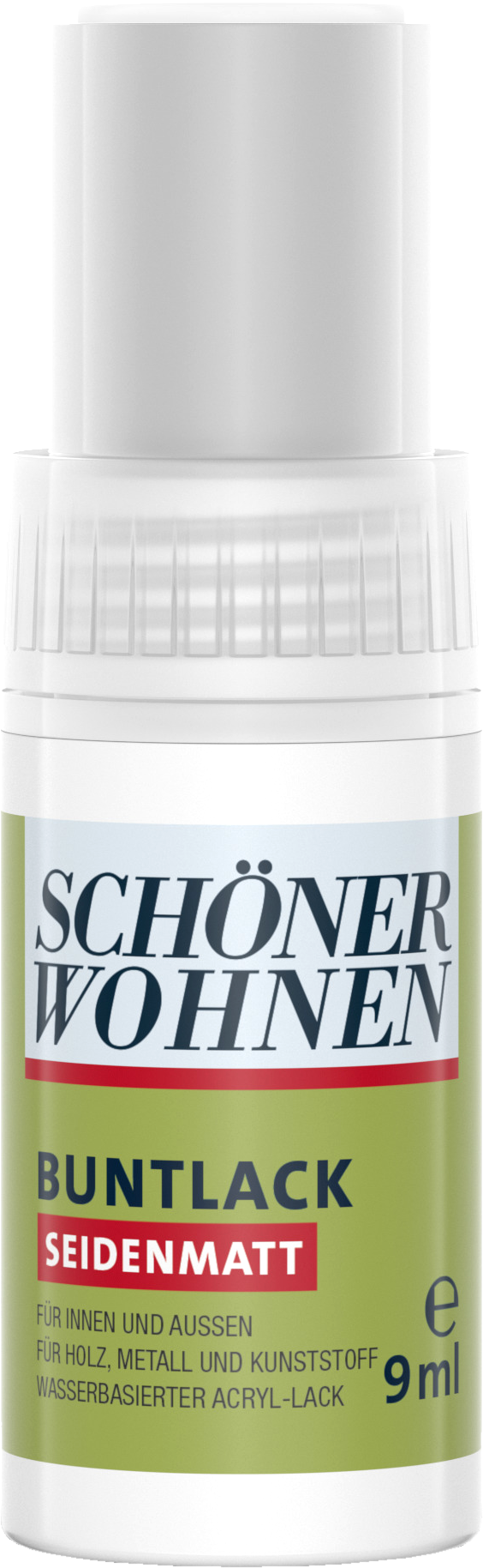 9ml Schöner Wohnen Home Lackstift seidenmatt, RAL 9010 Reinweiß