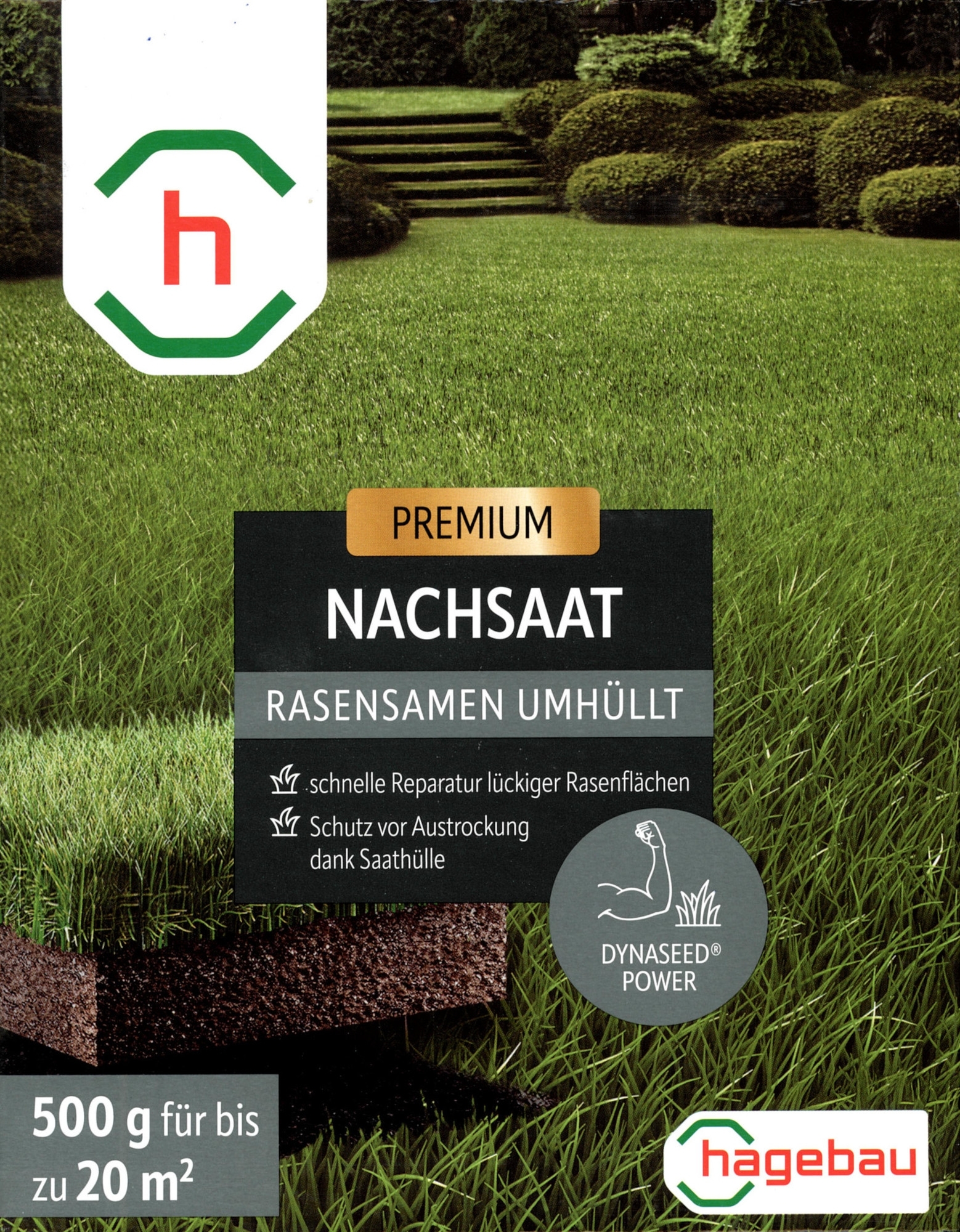 h-Marke Nachsaatrasen umhüllt 0,5kg