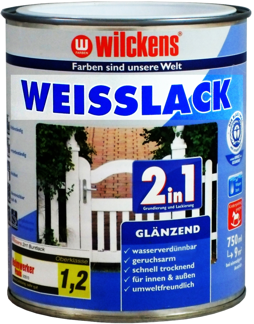 375ml WILCKENS 2in1 Weisslack glänzend