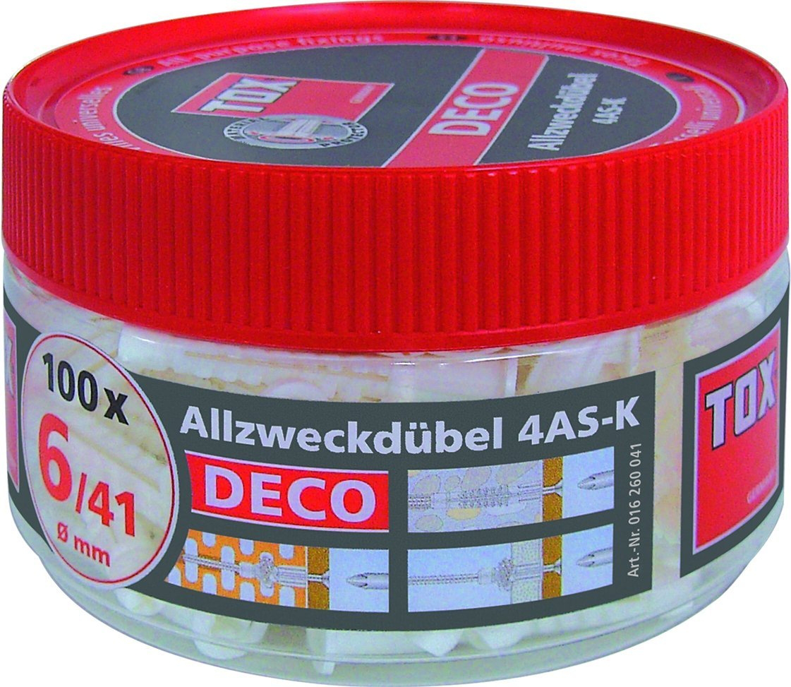 Allzweckdübel Deco 4 AS K 6/41 (100 Stück) Allzweckdübel Deco 4 AS K 6/41 (100 Stück)