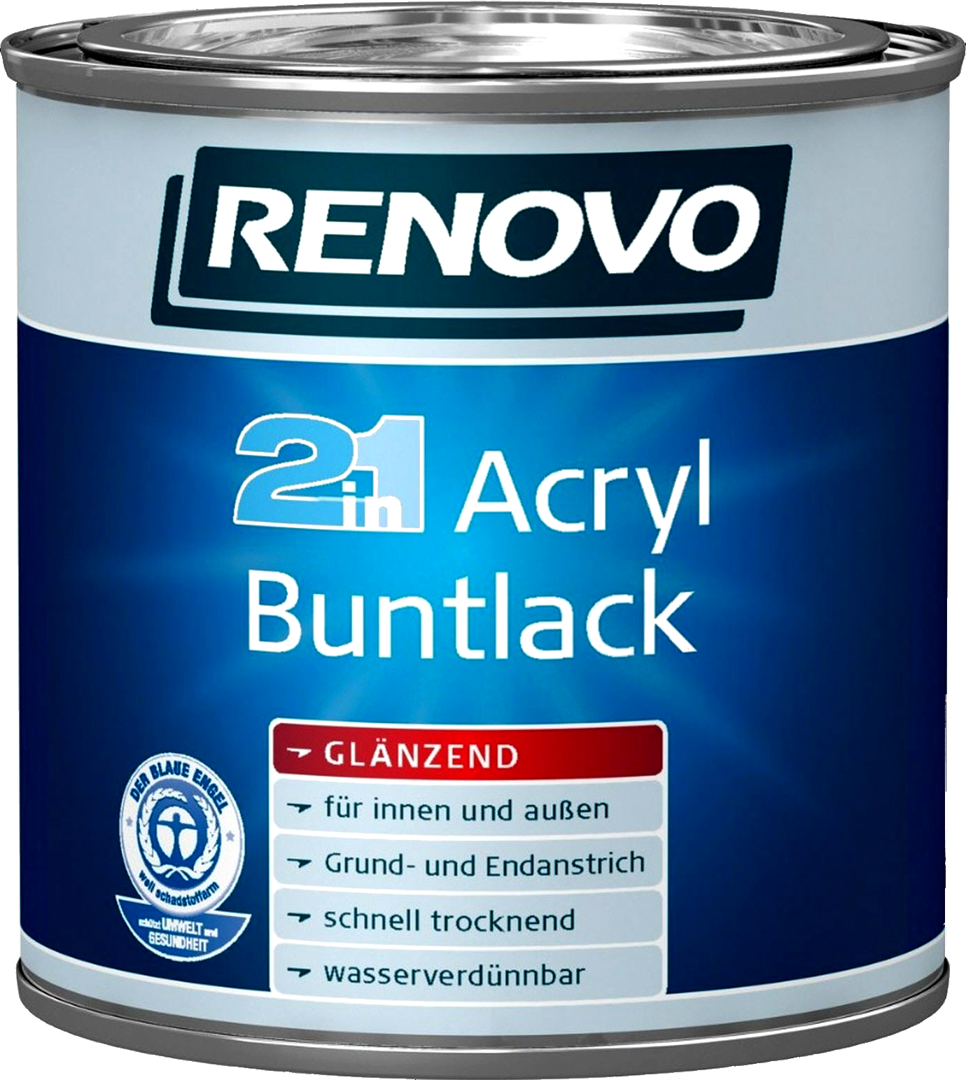 125ml Renovo Acryl 2in1 Buntlack glz. Nr.9900 schwarz