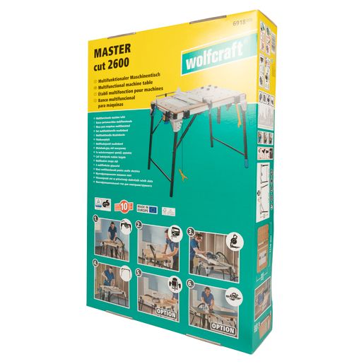 wolfcraft 1 MASTER cut 2600 Maschinentisch EU wolfcraft 1 MASTER cut 2600 Maschinentisch EU