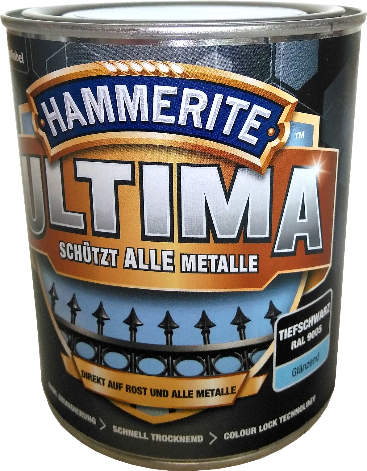 750ml Hammerite ULTIMA MSL glz. Tiefschwarz 750ml Hammerite ULTIMA MSL glz. Tiefschwarz